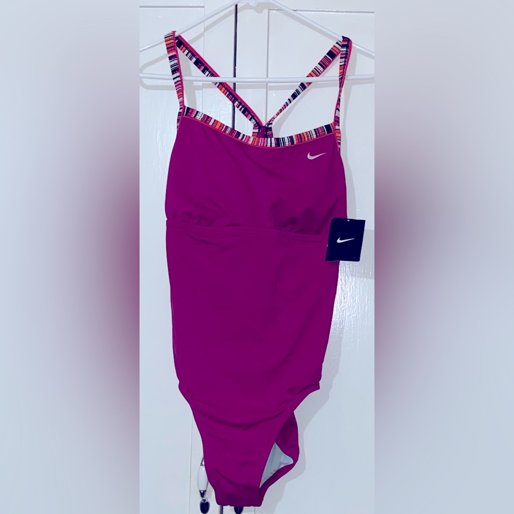 Nike  Ruched Midi Athletic One Piece